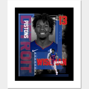 Detroit Pistons James Wiseman 13 Posters and Art